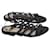 Sandálias de tiras com estampa de cobra Jason Wu em couro de cordeiro preto  ref.466286