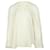 Zimmermann Long Sleeve Button Embellished Blouse in Cream Polyester White  ref.466298