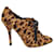 Dolce & Gabbana Schnürstiefel aus Satin mit Leopardenmuster Seide  ref.466324