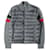[Used] MONCLER Moncler Jacket Knit Combination Nylon Full Zip Down Jacket CARDIGAN TRICOT 20AW Gray Gray XL Outer Blouson [Men] Grey Wool  ref.466724