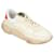 Valentino Garavani Valentino „Bubbleback“ Sneaker aus cremefarbenem Mesh mit Wildlederdetails Weiß Roh Schweden  ref.466778