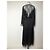 Carine Gilson Maxi robe preto de seda e renda - vista 13