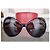 Valentino Occhiali oversize a farfalla Nero - vista 10