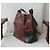 Borsa a secchiello Rodo in pelle stampata caimano nero cioccolato Marrone Castagno - vista 5