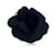 Chanel Broche de flor de seda negra vintage Camelia Camellia Negro  ref.467353