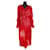 Diane Von Furstenberg Robes Polyester Rouge  ref.468882
