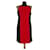 Michael Kors Dresses Black Red Polyester Elastane Rayon  ref.468888