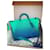 Louis Vuitton Keepall tote limited edition Green Leather  ref.468979