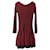 Alaïa Alaia Courte Mini Dress in Red Wool  ref.469146