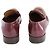 Mocassini Salvatore Ferragamo con Accento Oro in Pelle Bordeaux - vista 3