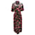 Adam Lippes Floral Pint Maxi Dress in Black Cotton  ref.469169