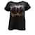 Chanel T-shirt à logo métallique CC en coton noir  ref.469185