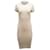 Autre Marque James Perse Shirred Rib Dress in White Cotton  ref.469193