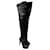 Botas de tacón alto por encima de la rodilla de Prada en cuero negro  ref.469212