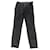 Frame Denim Frame Le High Straight High-Rise-Jeans aus schwarzer Baumwolle  ref.469225