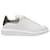 Übergroße Sneakers – Alexander Mcqueen – Leder – Weiß/grau  ref.469230