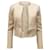 Kurz geschnittene Theory-Jacke aus cremefarbenem Nylon Weiß Roh Polyamid  ref.469248