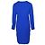 Theory Jaya Abito con scollo a V in seta blu - vista 3