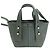 Frame Denim Mini Tote Frame Les Second em couro com relevo verde