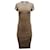 Autre Marque James Perse Ruched T-shirt Dress in Tan Cotton Brown Beige  ref.469295