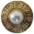 Christian Dior Spilla dorata e perla. D'oro Metallo  ref.469411