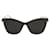 Alexander Mcqueen Sonnenbrille mit Cat-Eye-Rahmen aus Acetat Grau Zellulosefaser  ref.469440