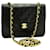 CHANEL Mini Square Small Chain Shoulder Bag Crossbody Black Quilt Leather  ref.470510