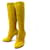 NEUF CHAUSSURES CHRISTIAN LOUBOUTIN 38 BOTTES A TALONS DAIM JAUNE BOOTS Suede  ref.470847