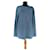Cos Tricots Coton Polyester Laine Bleu  ref.470987