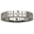 Anello logo Tiffany & Co in platino con 3 quadri Argento Metallico Metallo  ref.471333