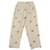Autre Marque Gant High-Waisted Crest Embroidery Pleated Chinos in Beige Print Cotton  ref.471339