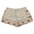 Pantaloncini ricamati Rachel Zoe Stephanie in cotone e seta color avorio Bianco Crudo  ref.471357