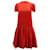 Alexander McQueen Drop Waist Dress in Red Wool  ref.471373