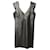 Herve Leger Criss Cross Foil Mini Dress en rayonne argentée Fibre de cellulose Métallisé  ref.471405