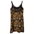 Prada Rüschenbesatz bedrucktes knielanges Kleid aus mehrfarbiger Viskose Mehrfarben Zellulosefaser  ref.471432