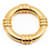 Hermès scarf ring in goldtone Golden Metallic Metal  ref.471444