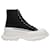 Alexander Mcqueen Tread Slick High Sneakers in Black Canvas Cloth  ref.472558