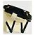 Sophie Hulme Borsa Bolt in pelle e montone Nero Gold hardware - vista 2