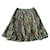 skirt Adolfo Dominguez Pleated sun green and taupe print Size 36 Polyester  ref.473160