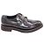 Brunello Cucinelli Oxford Shoes with Buckle in Brown Leather