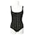 [Usado] Traje de baño negro de una pieza de encaje Chanel Mujer Nylon  ref.473278