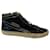Sneakers Alte Golden Goose Slide Tartan in Pelle Scamosciata Blu Svezia  ref.474755