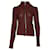 Isabel Marant Daley Cable Knit Zip Sweater in Burgundy Polyamide Dark red Nylon  ref.474766