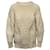 Alexander McQueen Suéter de tricô em lã creme Branco Cru  ref.474786