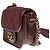 Timeless Excelente e original mini bolsa Chanel bordô em couro parcialmente acolchoado, ferragens em metal ouro envelhecido - vista 3