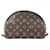 Louis Vuitton Trousse Demi Ronde Cosmetic Pochette Monogram Canvas Brown Leather  ref.475660