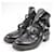 [Occasion] BALENCIAGA Design Strap Boots Taille : 39 1/2 Couleur : noire Cuir  ref.475905