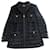 Veste Chanel noire zippée en lurex Tweed  ref.476194