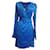 Robe blazer Zara taille XS Viscose Bleu  ref.476215