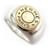 Hermès HERMES CLOU DE SELLE RING IN STERLING SILVER AND GOLD 18k t50 GOLD SILVER RING Silvery  ref.476716